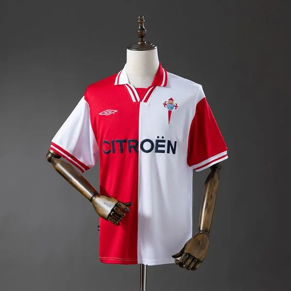 Camiseta de fútbol Celta Vigo 2001/02 VISITANTE MANGA CORTA VERSION FAN